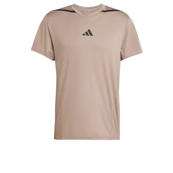 ADIDAS PERFORMANCE Funkčné tričko 'Designed for Training Pro'  svetlohnedá / čierna
