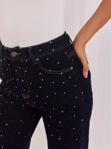 Tmavě modré džíny wide leg
