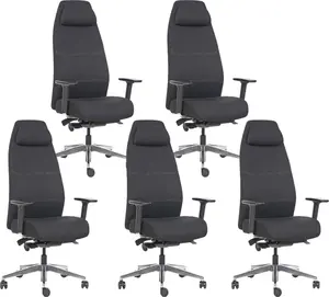 MERCURY 5PACK Ergonomická kancelářská židle VITAL BLACK (5 ks)