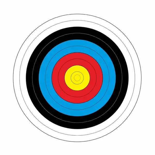 Papírový terč Yate průměr 60 cm 10 ks