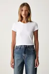 Armani Exchange basic tričko dámské bavlněné s elastanem