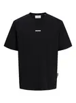 JACK & JONES Tričko 'JCOClub'  čierna / biela
