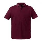 Burgundy Men's Polo Shirt Pure Organic Russell