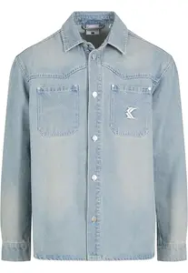 Karl Kani Košeľa  modrá denim