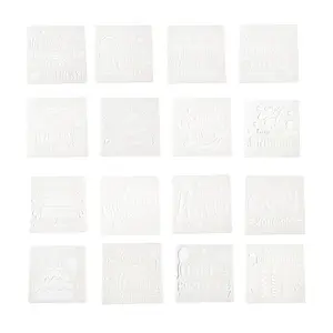 Birthday Theme PET Plastic Drawing Painting Stencils Templates