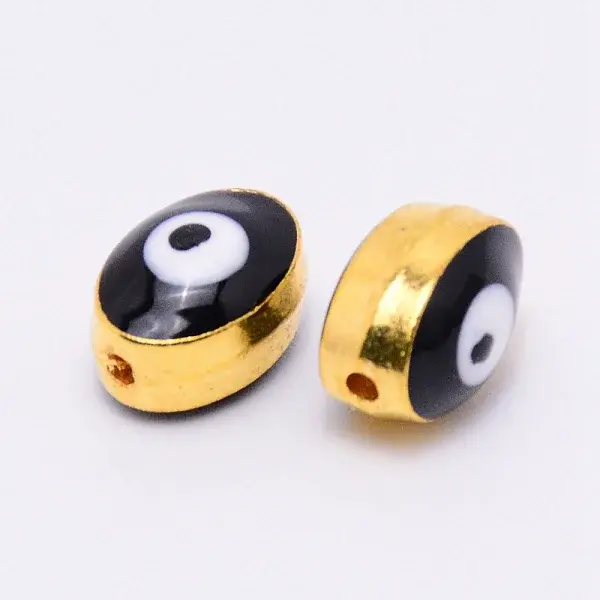 Double-Sided Enamel Alloy Beads