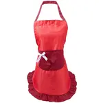 Polyester Stripe Bowknot Kitchen Apron