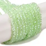 Baking Electroplate Glass Beads Strands