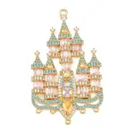 Brass Pave Cubic Zirconia Chandelier Component Links