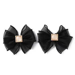 Polyester Tulle Bowknot Shoe Decorations
