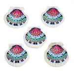 Printed Natural Shell Big Pendants