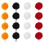 16Pcs 4 Colors Polyester Christmas Ball Ornament Accessories