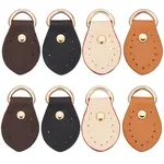 8Pcs 4 Colors Cowhide D Buckle