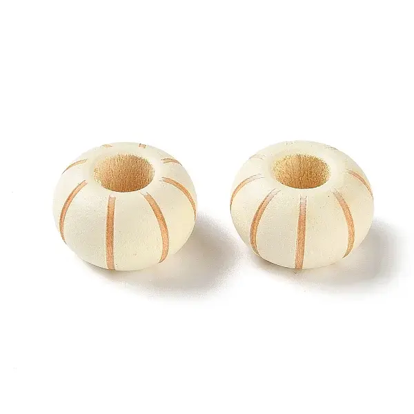 Schima Wood Carved European Beads