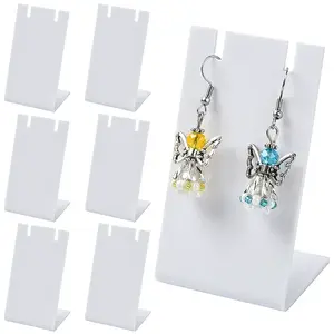 6Pcs Acrylic L Shaped Earring Display Stands