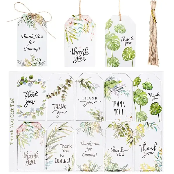 5 Sheets 10 Styles Thanksgiving Day Theme Thank You Gift Tags