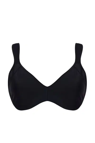 Trendyol Curve Black Women's Comfortable Ultra Comfortable Underwire Large Size Bra