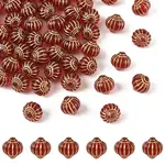 60Pcs Plating Acrylic Beads
