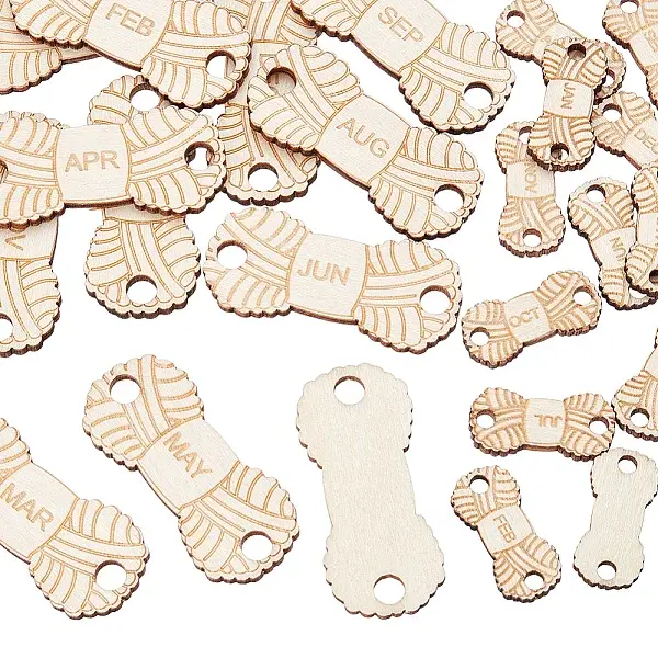 Reusable Wooden Temperature Blanket Buttons