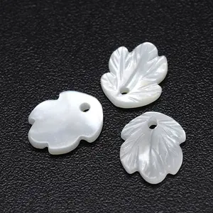 Leaf Natural White Shell Mother of Pearl Shell Charms