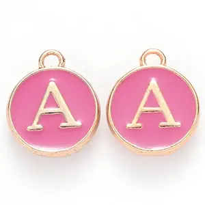 Golden Plated Alloy Enamel Charms