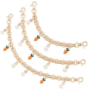 Alloy Enamel Pendant Purse Chains