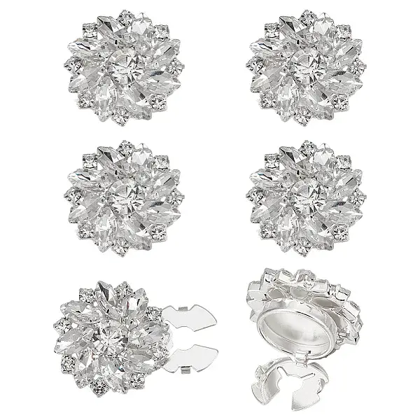 6Pcs Alloy Snap Bottons
