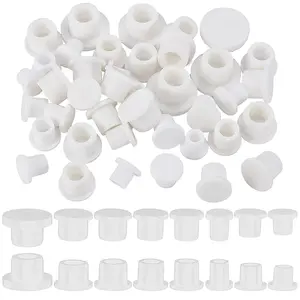 48Pcs 8 Styles Silicone End Caps