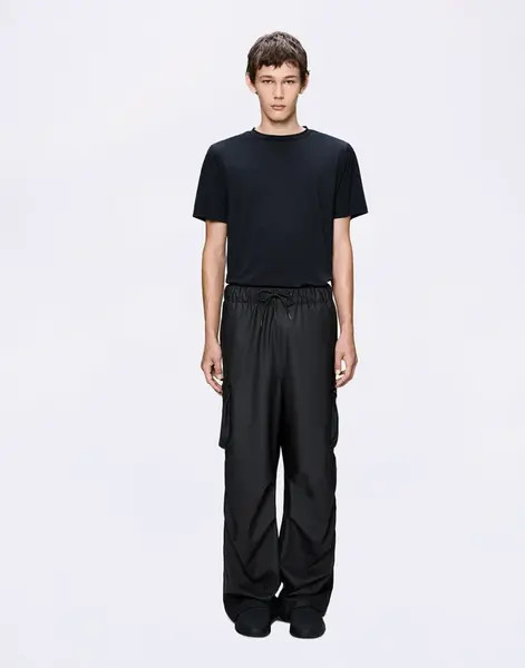 Rains Pocket Rain Pants Wide 01 Black S