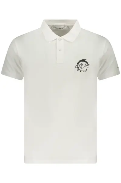 Biele pánske polo tričko Trussardi