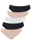 LASCANA Nohavičky  béžová / čierna / biela