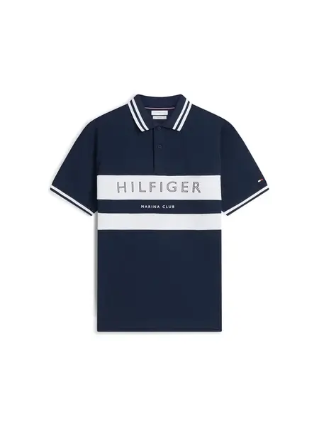 TOMMY HILFIGER Tričko  námornícka modrá / biela
