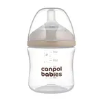 CANPOL BABIES Fľaša antikoliková natural shape 0m+ 150ml