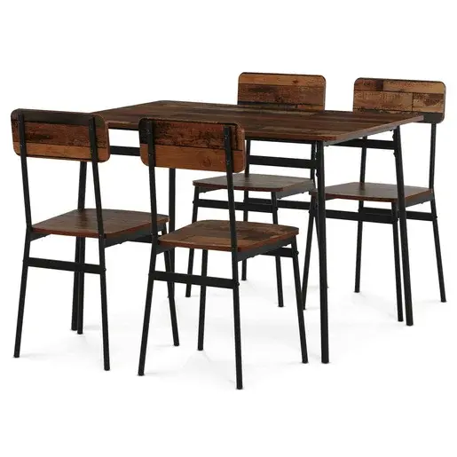 Jedálenský set Autronic Hnedá MDF AUT-O2155 OLW2