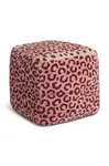 Doing Goods Puf Doing Goods Pink Leopard Pouf S