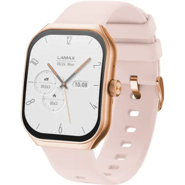 LAMAX Electronics Flow AMOLED Rose Gold chytré hodinky 1 ks