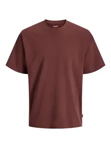 JACK & JONES Tričko 'JJEBarron'  hnedá
