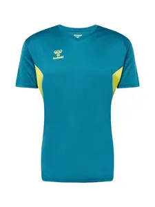Hummel Funkčné tričko 'Authentic'  modrozelená / sivá / trstinová / čierna