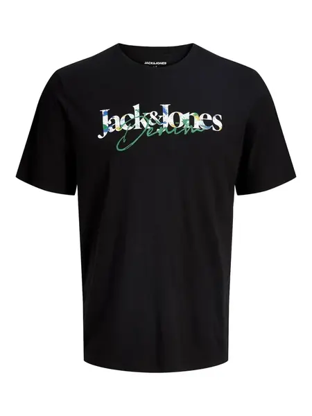 JACK & JONES Tričko 'JJTom'  zelená / čierna / biela