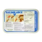 HAEMOLANCE Lancety dětské modré 100 kusů