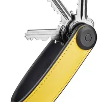 Klíčenka Orbitkey Hybrid Leather Solar Yellow