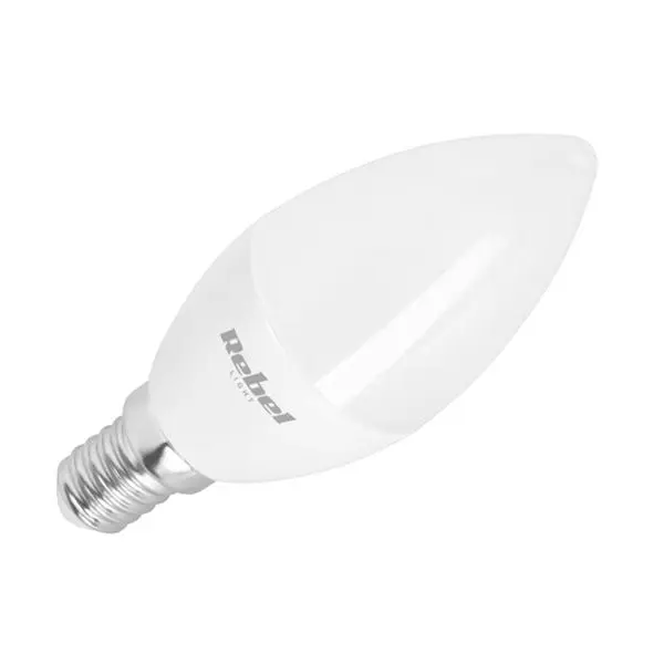 Žárovka LED E14 5W bílá teplá REBEL ZAR0558