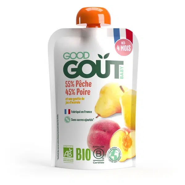 GOOD GOUT Broskev s hruškou od 4.měsíce BIO 120 g