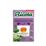 RICOLA  Bylinné bonbóny bez cukr černý bez 40 g