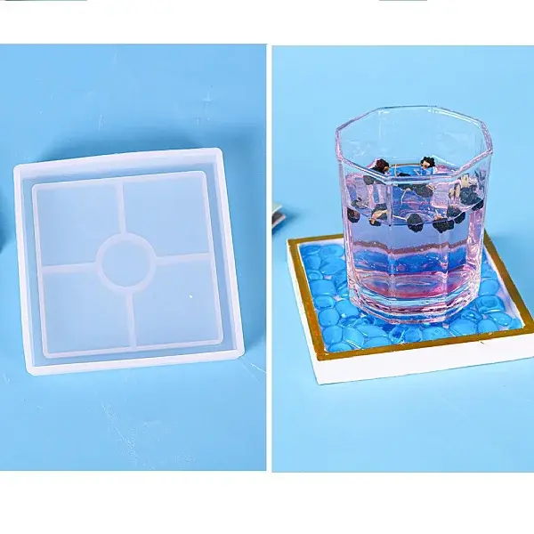 DIY Square Coaster Silicone Molds