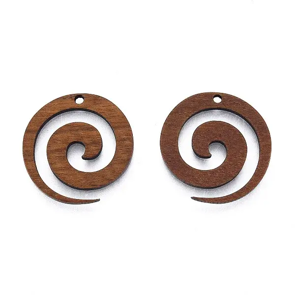 Natural Walnut Wood Pendants