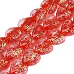 Handmade Foil Glass Lampwork Beads Strands