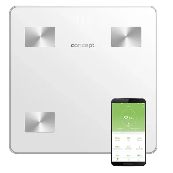 CONCEPT Perfect health VO4000 Osobní váha diagnostická 180 kg, bílá