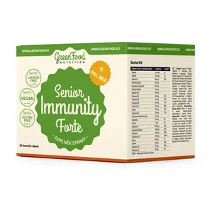 GREENFOOD NUTRITION Senior immunity forte 150 kapslí + Pillbox
