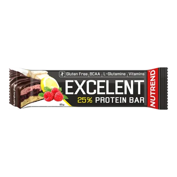 NUTREND EXCELENT DOUBLE BAR CITRON TVAROH MALINA 85G